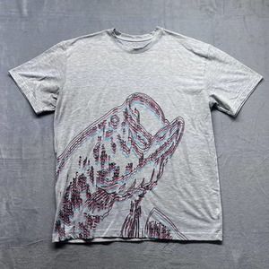 RARE! EUC Under Armour Heatgear Men's Large Fish T Shirt Excellent Condition